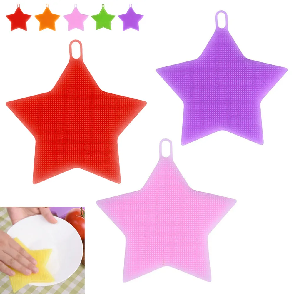 4 Pack Soft Silicone Face Scrubber Cleanser Massager Facial Cleansing Skin Brush