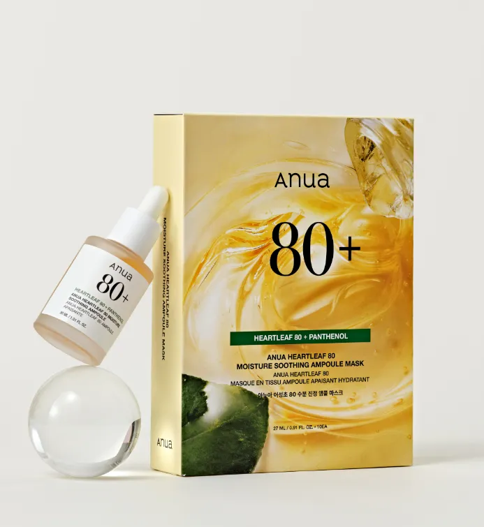 Anua Houttuynia 80 Moisture Soothing Ampoule Mask  270ml 10sheets
