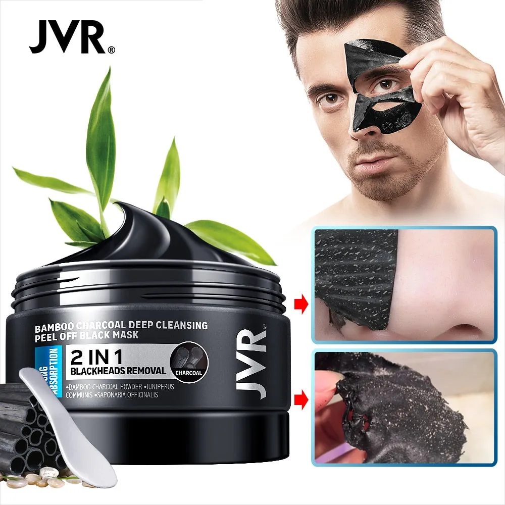 Blackhead Remover Mask Skin Care Bamboo Charcoal Against Black Dots Cleansing Peel Off Face Mask Pore Strip Acne Treatment 120g