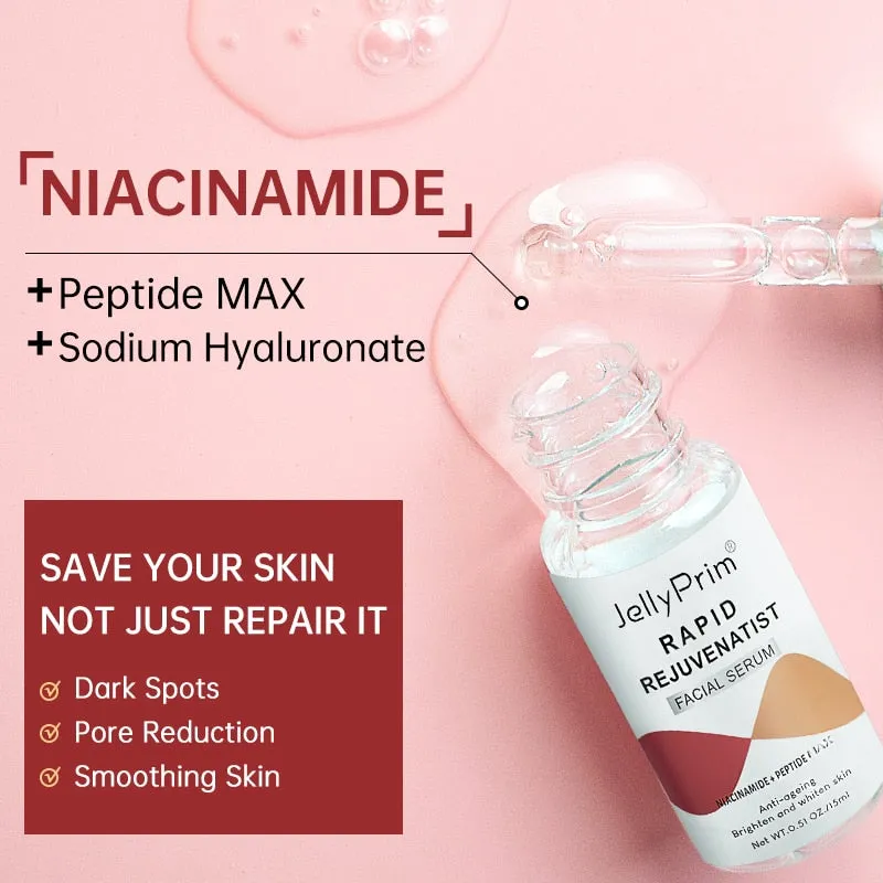 Dark Spots Whitening Skin Care Serum Niacinamide For Glowing Skin Hyaluronic Acid Collagen Pore Reduction Face Serum Care Beauty