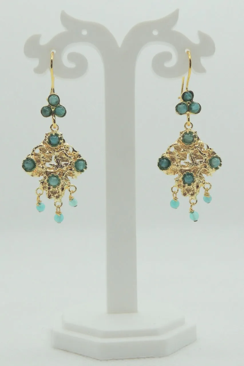 Devika Earrings In Turquoise