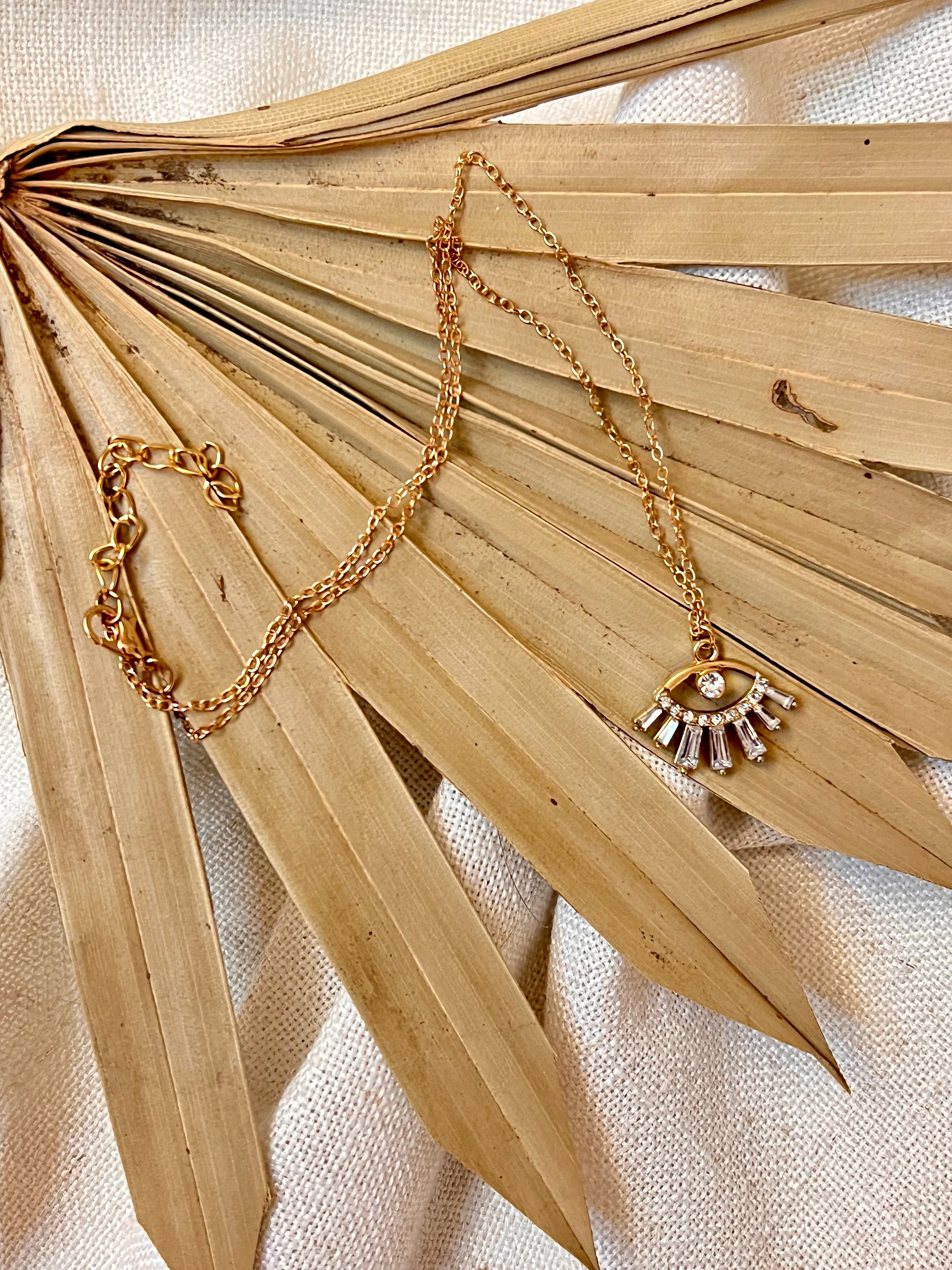 Diamond Evil Eye Necklace