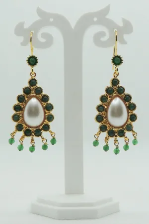 Farida Earrings In Green