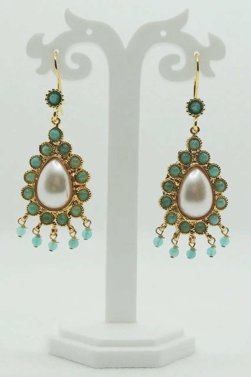Farida Earrings In Jade