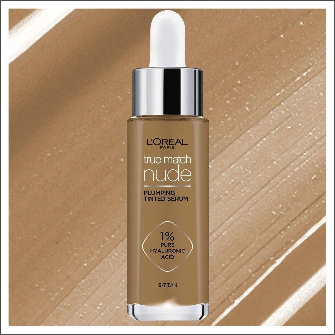 L'Oral Paris True Match Nude Plumping Tinted Serum 6-7 Tan