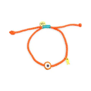 Mini greek eye bracelet orange