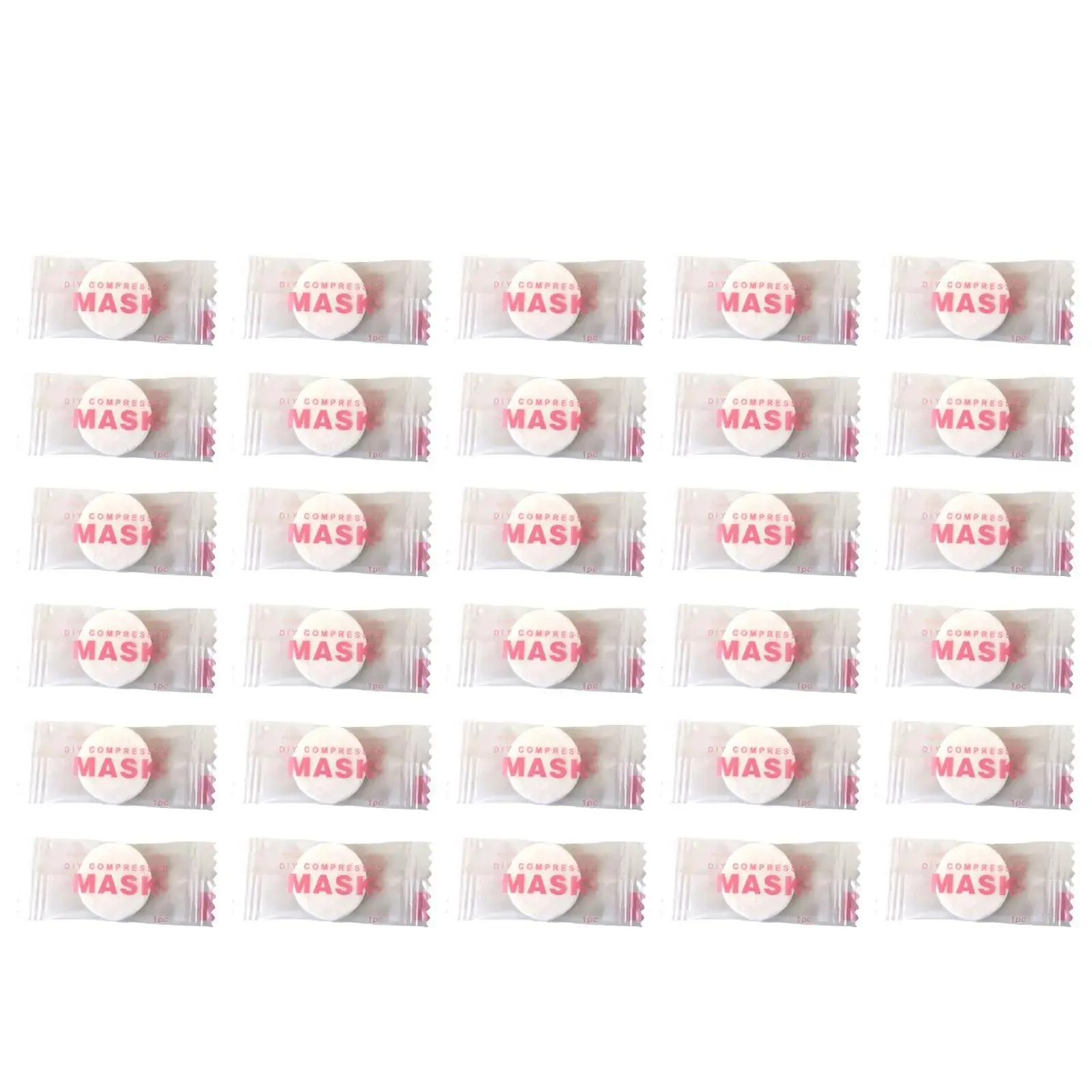 NEW High-end 30/50PCS Disposable Compressed Facial Mask Portable Non-woven Face Mask Facial Towel Coin Cotton Wrapped Tissues