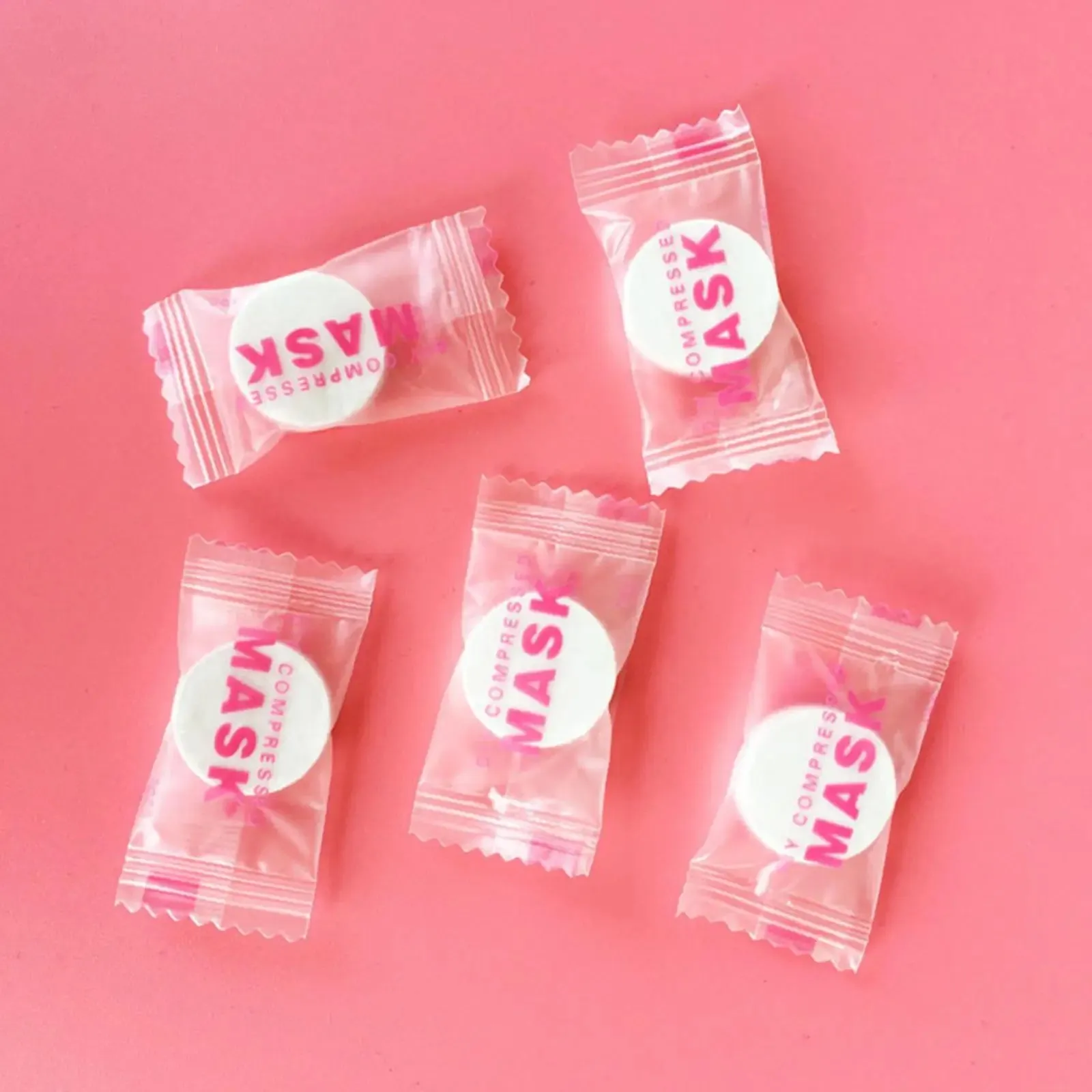 NEW High-end 30/50PCS Disposable Compressed Facial Mask Portable Non-woven Face Mask Facial Towel Coin Cotton Wrapped Tissues