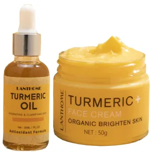 Organic Turmeric Acne Treatment Skin Lightening Cream and Oil