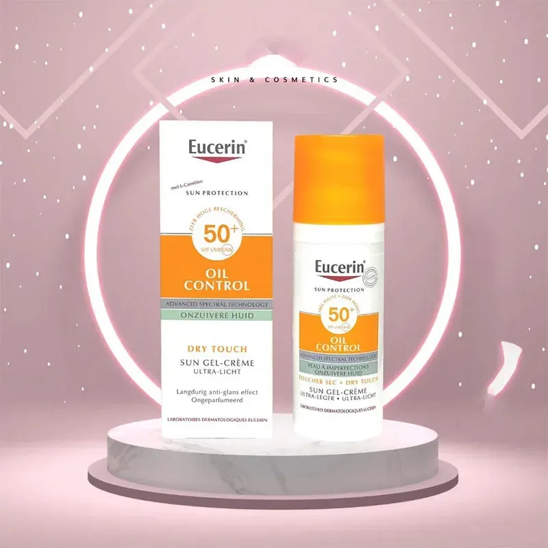 SPF 50  Eucerin Facial Sunscreen Winter Women Oil Control UV Protection Sweatproof Face Sunblock Oily Acne Prone Sensitive Skin