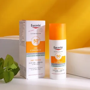 SPF 50  Eucerin Facial Sunscreen Winter Women Oil Control UV Protection Sweatproof Face Sunblock Oily Acne Prone Sensitive Skin