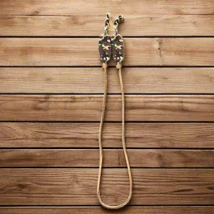Wooden & Faux Leather Eye Glass Neck Holder